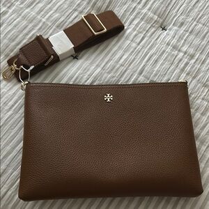 Tory Burch(Outlet) Brown Leather Crossbody Bag